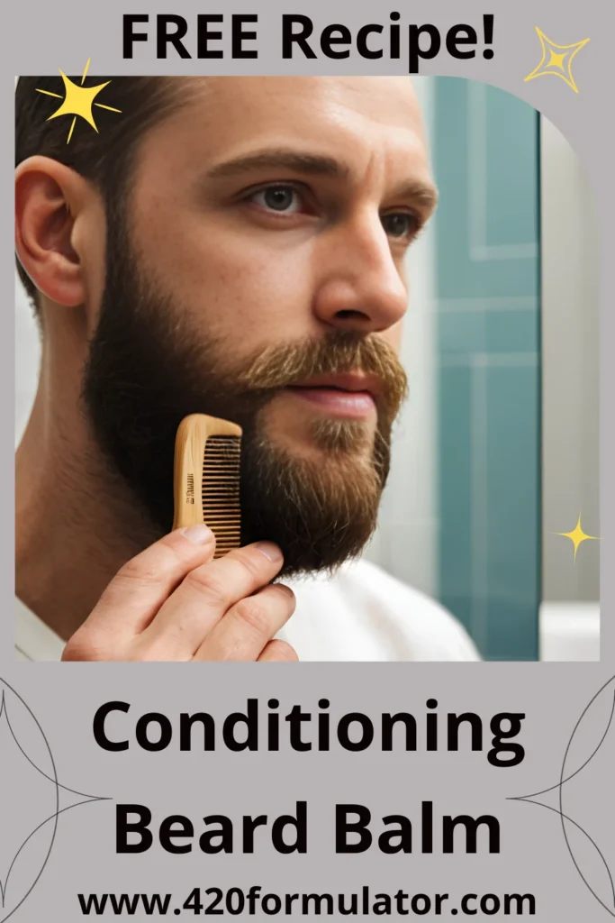 Male grooming with Conditioning Beard Balm