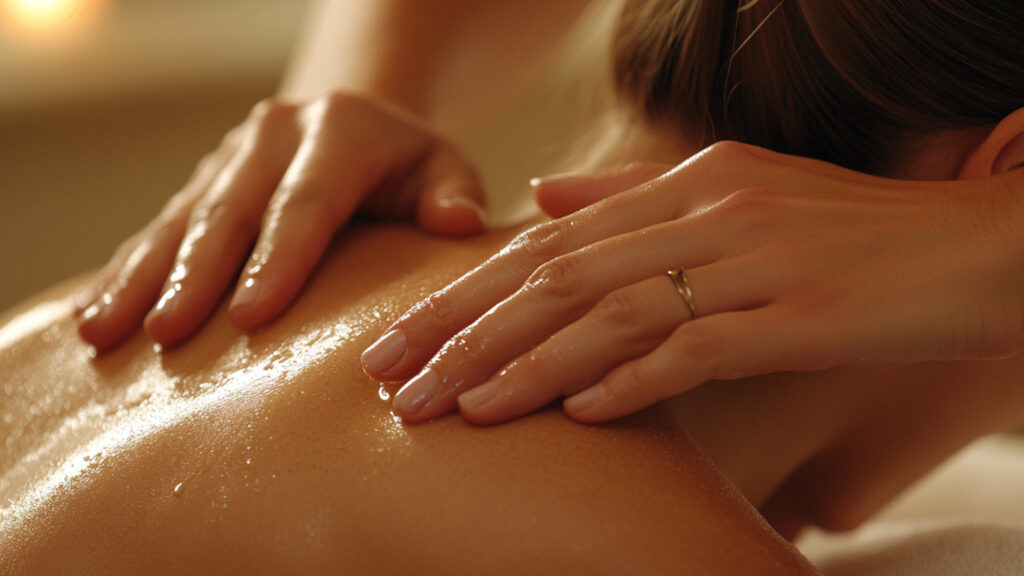 Massage with Black Spruce essential oil