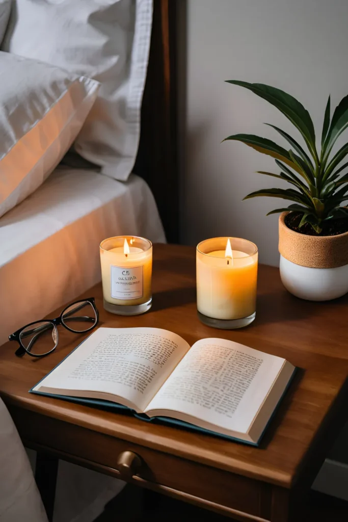 Use your CBD Massage Candle before bed