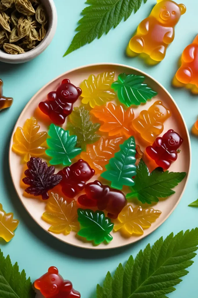 Vegan cannabis gummies for sharing, cannabis oil