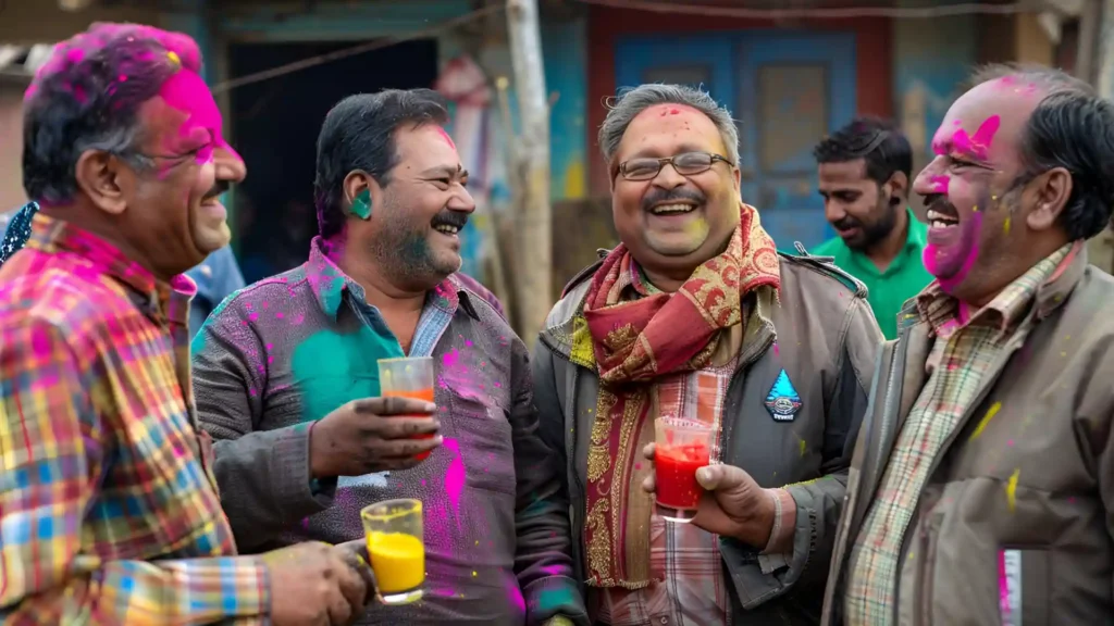 The colours of Holi enhanced with Bhang Thandai