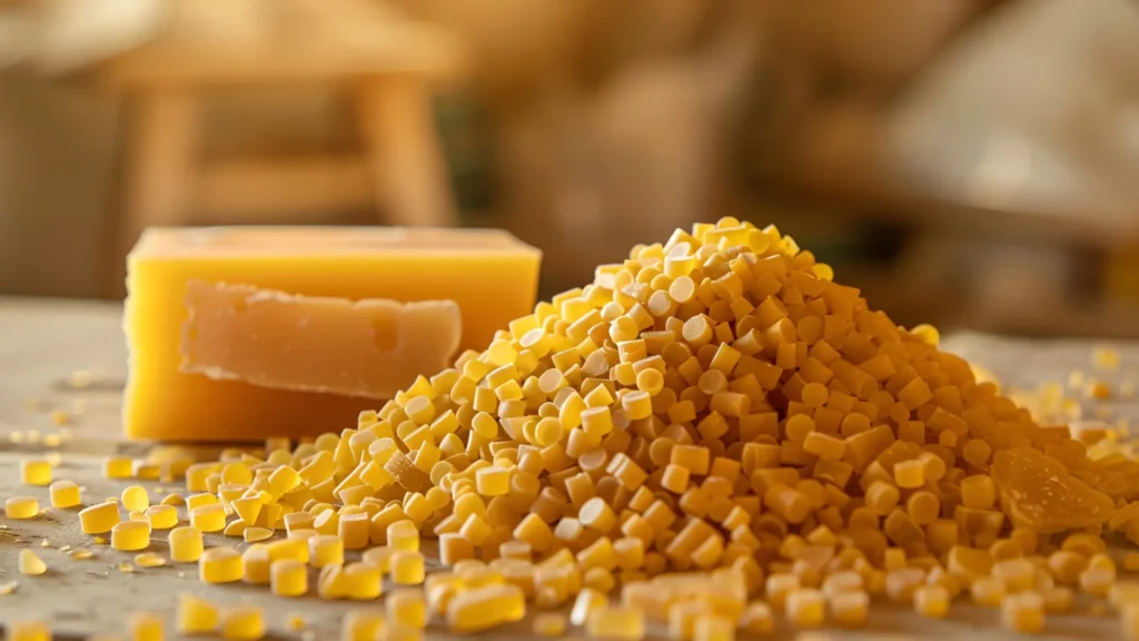 Beeswax Pellets to make soothing cannabis-infused balm