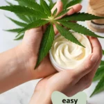 terpenes in cannabis with an open jar of moisturiser