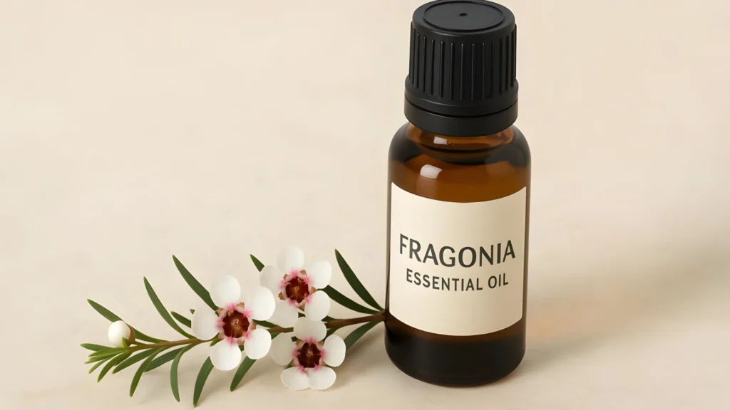 Fresh Fragonia™ flowers and Fragonia™ essential oil., cannabis oil