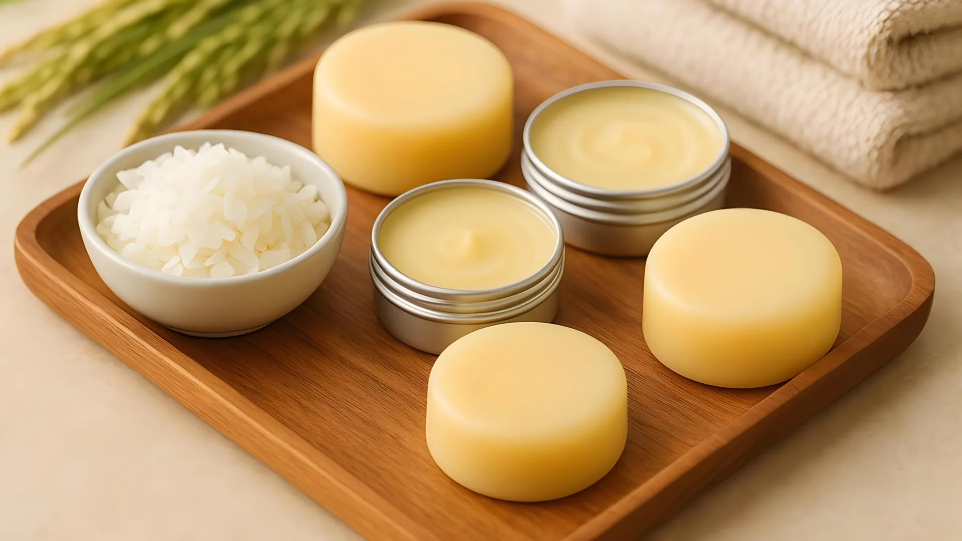 Rice Bran Wax For Cosmetics: Vegan Beeswax Alternative