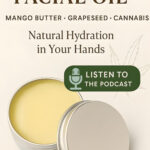 Natural facial oil with cannabis ingredients