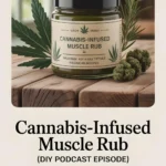 Cannabis muscle rub promotional image.