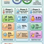 An infographic showing the recipe to make a cannabis foot cream with 10% urea.