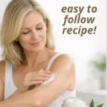 A woman applying cannabis lotion to her arm.