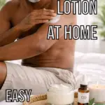 A man applying cannabis lotion to his arm.