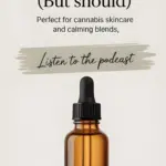 A dropper blottle of essential oil.