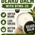 An infographic about making a DIY Conditioning Beard Balm.