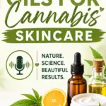 Bottles of essential oils and a jar of cream.
